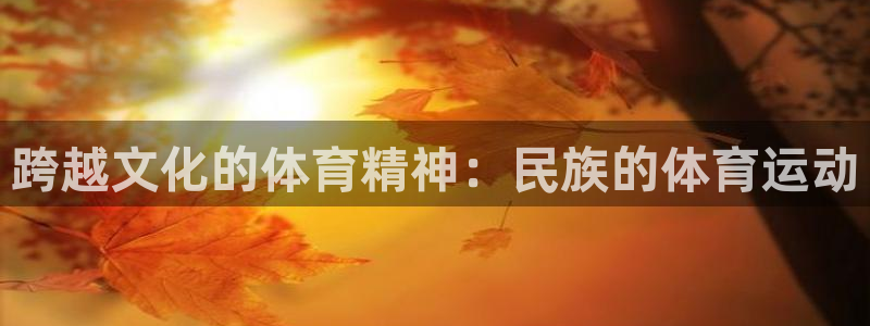 跨越文化的体育精神：民族的体育运动